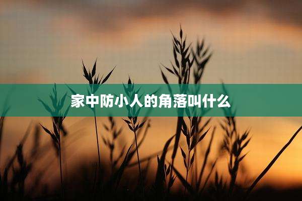 家中防小人的角落叫什么