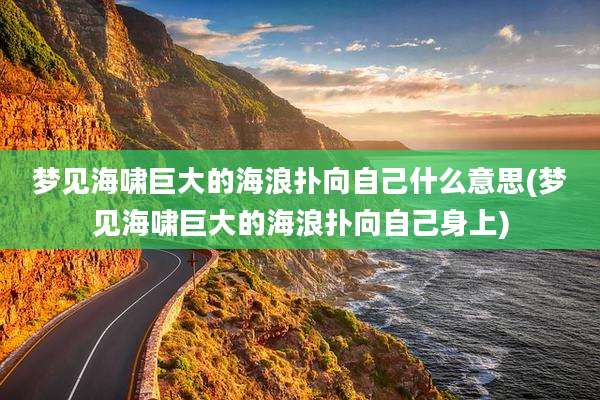 梦见海啸巨大的海浪扑向自己什么意思(梦见海啸巨大的海浪扑向自己身上)