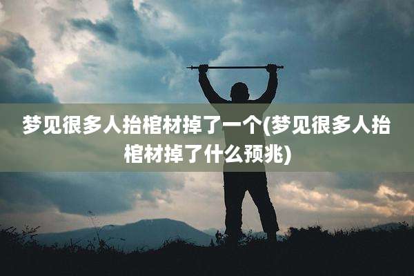 梦见很多人抬棺材掉了一个(梦见很多人抬棺材掉了什么预兆)