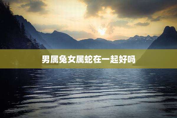 男属兔女属蛇在一起好吗