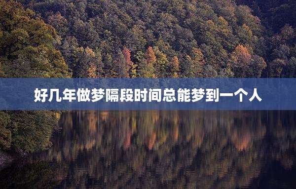 好几年做梦隔段时间总能梦到一个人
