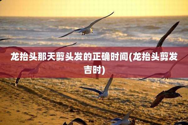 龙抬头那天剪头发的正确时间(龙抬头剪发吉时)