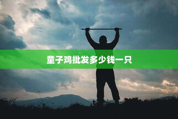 童子鸡批发多少钱一只