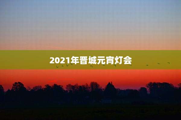2021年晋城元宵灯会