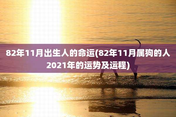 82年11月出生人的命运(82年11月属狗的人2021年的运势及运程)