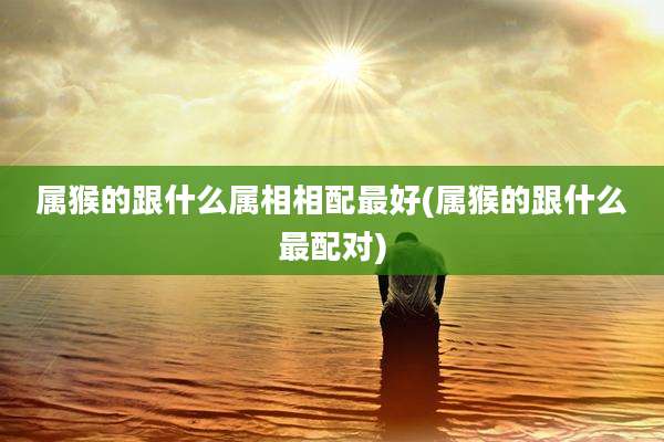属猴的跟什么属相相配最好(属猴的跟什么最配对)