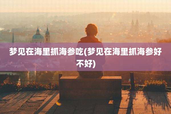 梦见在海里抓海参吃(梦见在海里抓海参好不好)