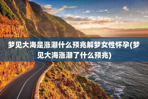 梦见大海是涨潮什么预兆解梦女性怀孕(梦见大海涨潮了什么预兆)