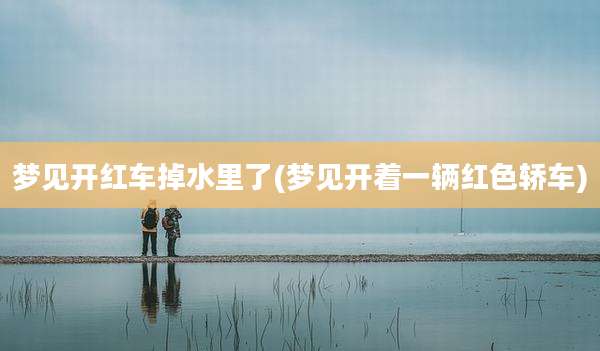 梦见开红车掉水里了(梦见开着一辆红色轿车)