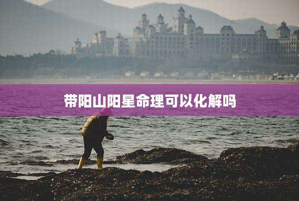 带阳山阳星命理可以化解吗