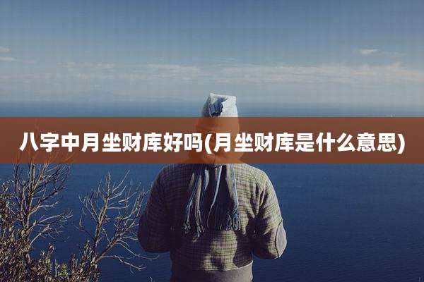 八字中月坐财库好吗(月坐财库是什么意思)