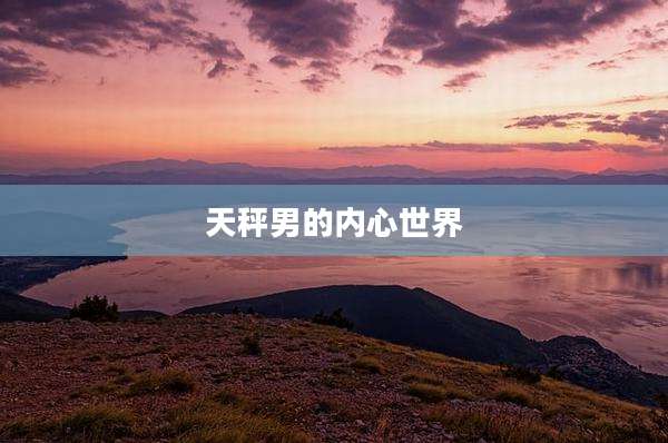 天秤男的内心世界