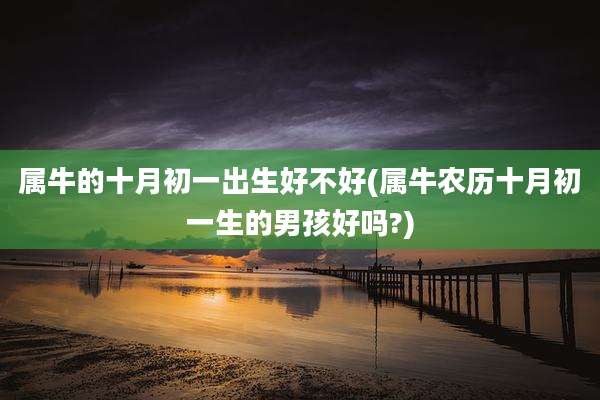 属牛的十月初一出生好不好(属牛农历十月初一生的男孩好吗?)