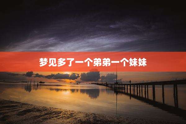 梦见多了一个弟弟一个妹妹