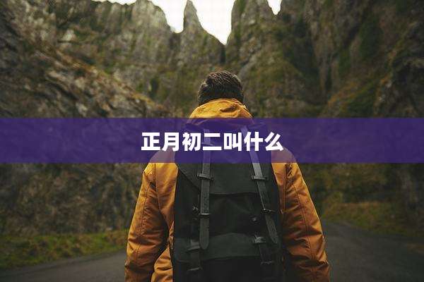 正月初二叫什么