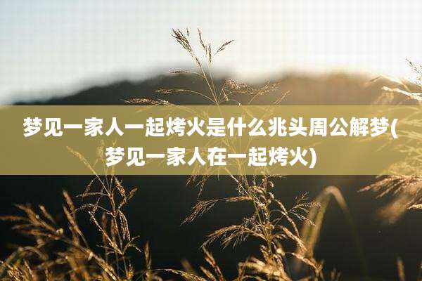梦见一家人一起烤火是什么兆头周公解梦(梦见一家人在一起烤火)