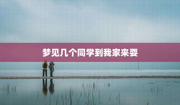 梦见几个同学到我家来耍