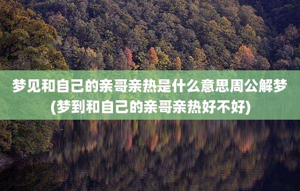 梦见和自己的亲哥亲热是什么意思周公解梦(梦到和自己的亲哥亲热好不好)