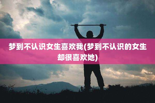 梦到不认识女生喜欢我(梦到不认识的女生却很喜欢她)