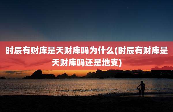 时辰有财库是天财库吗为什么(时辰有财库是天财库吗还是地支)