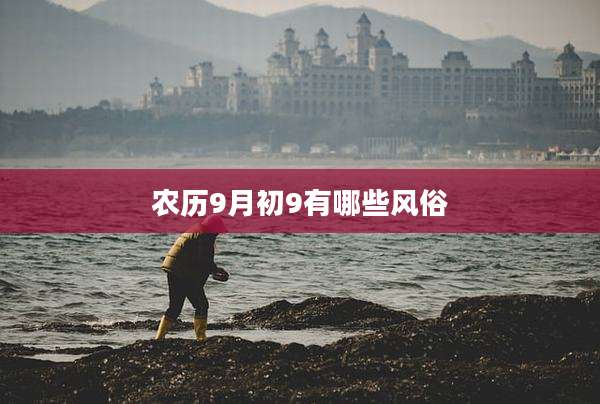 农历9月初9有哪些风俗