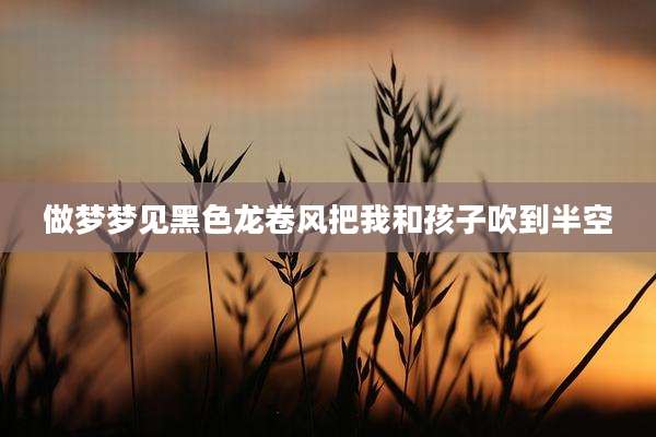 做梦梦见黑色龙卷风把我和孩子吹到半空