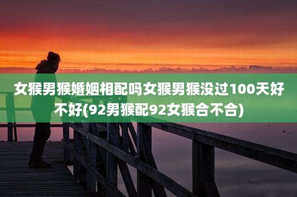 女猴男猴婚姻相配吗女猴男猴没过100天好不好(92男猴配92女猴合不合)