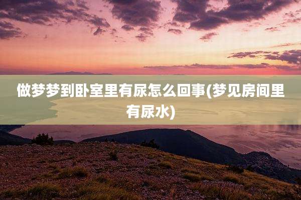 做梦梦到卧室里有尿怎么回事(梦见房间里有尿水)