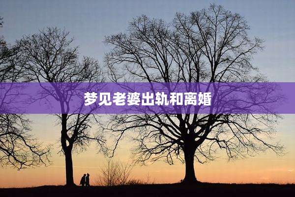 梦见老婆出轨和离婚