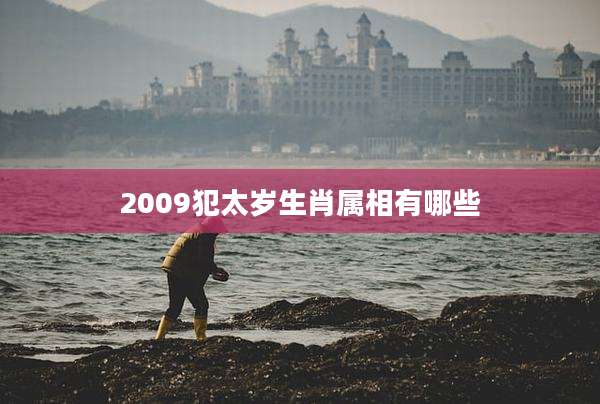 2009犯太岁生肖属相有哪些
