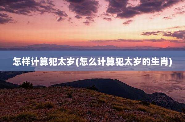 怎样计算犯太岁(怎么计算犯太岁的生肖)