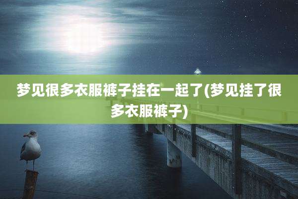 梦见很多衣服裤子挂在一起了(梦见挂了很多衣服裤子)