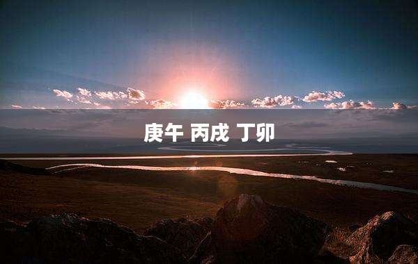 庚午 丙戌 丁卯