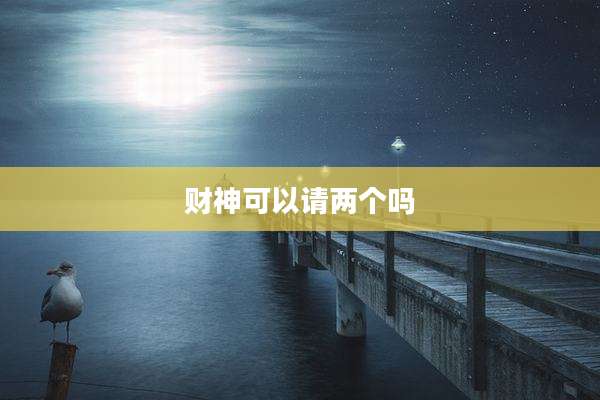 财神可以请两个吗