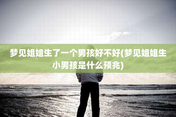 梦见姐姐生了一个男孩好不好(梦见姐姐生小男孩是什么预兆)