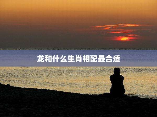 龙和什么生肖相配最合适