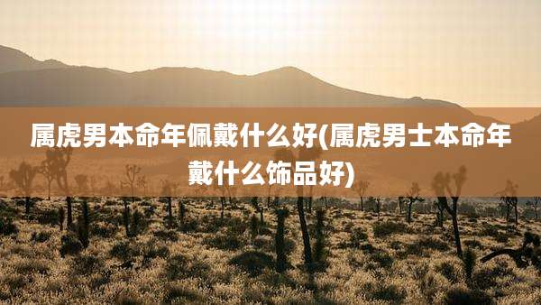 属虎男本命年佩戴什么好(属虎男士本命年戴什么饰品好)