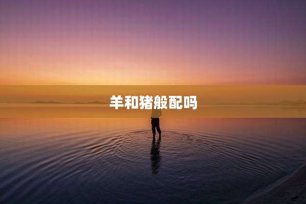 羊和猪般配吗