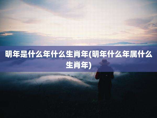 明年是什么年什么生肖年(明年什么年属什么生肖年)