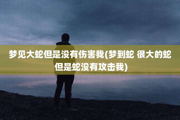 梦见大蛇但是没有伤害我(梦到蛇 很大的蛇 但是蛇没有攻击我)