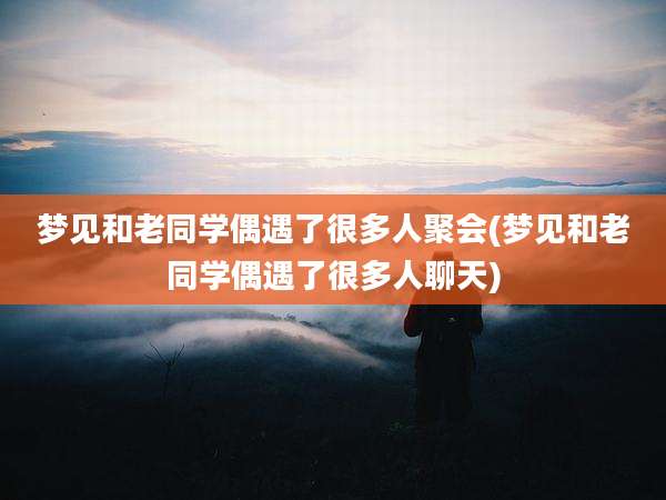 梦见和老同学偶遇了很多人聚会(梦见和老同学偶遇了很多人聊天)