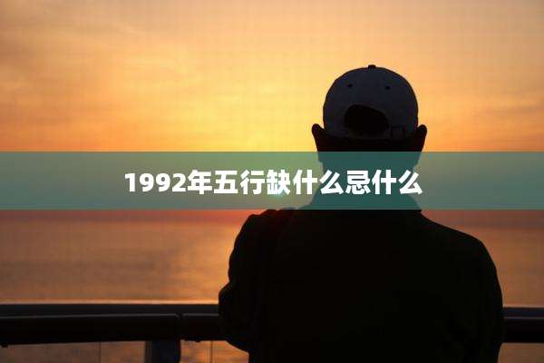 1992年五行缺什么忌什么