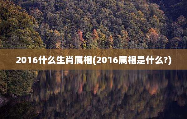 2016什么生肖属相(2016属相是什么?)