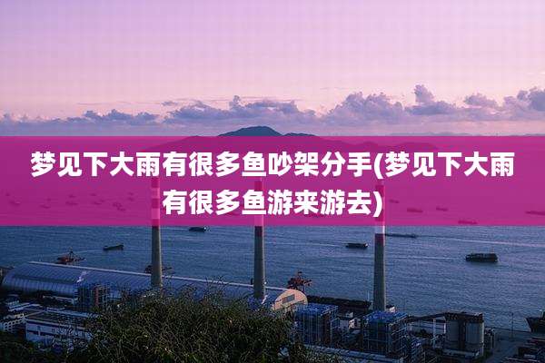 梦见下大雨有很多鱼吵架分手(梦见下大雨有很多鱼游来游去)