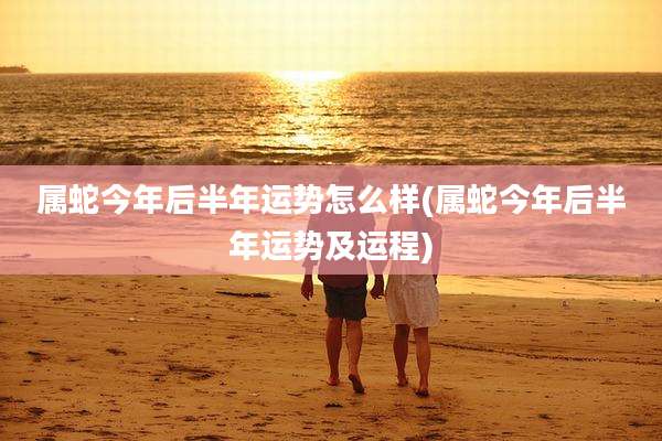 属蛇今年后半年运势怎么样(属蛇今年后半年运势及运程)