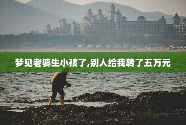 梦见老婆生小孩了,别人给我转了五万元