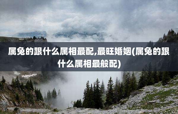 属兔的跟什么属相最配,最旺婚姻(属兔的跟什么属相最般配)