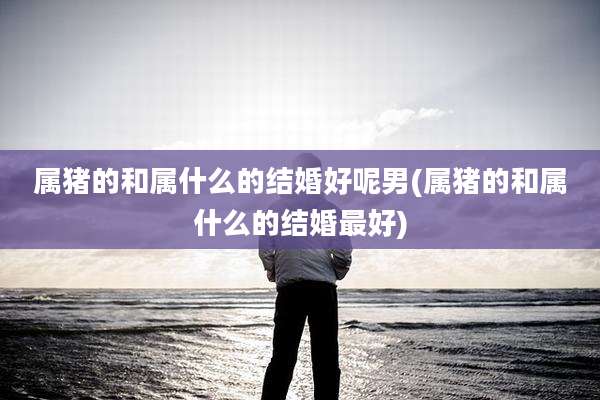 属猪的和属什么的结婚好呢男(属猪的和属什么的结婚最好)