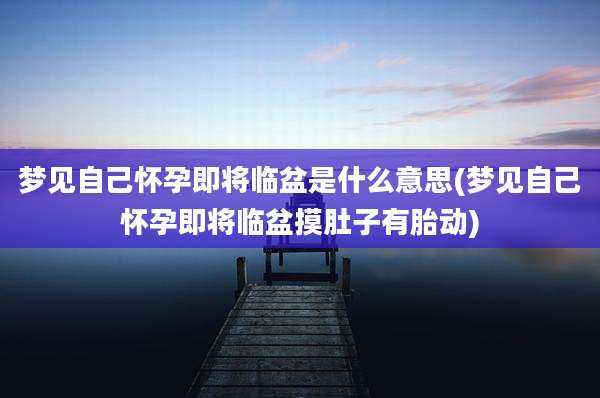 梦见自己怀孕即将临盆是什么意思(梦见自己怀孕即将临盆摸肚子有胎动)