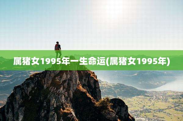 属猪女1995年一生命运(属猪女1995年)